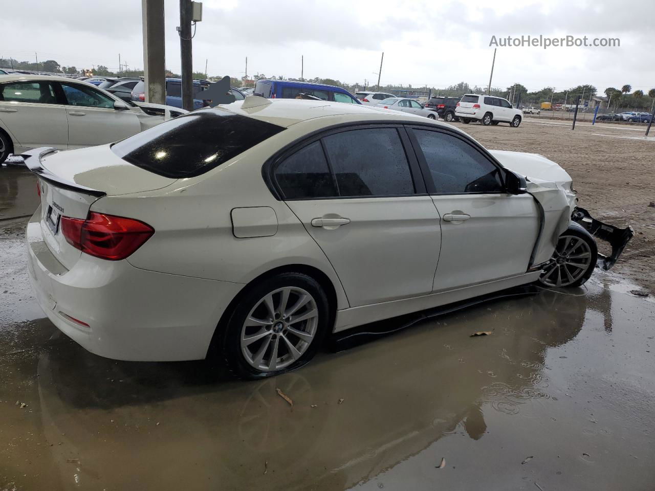 2017 Bmw 320 I White vin: WBA8A9C58HK620359