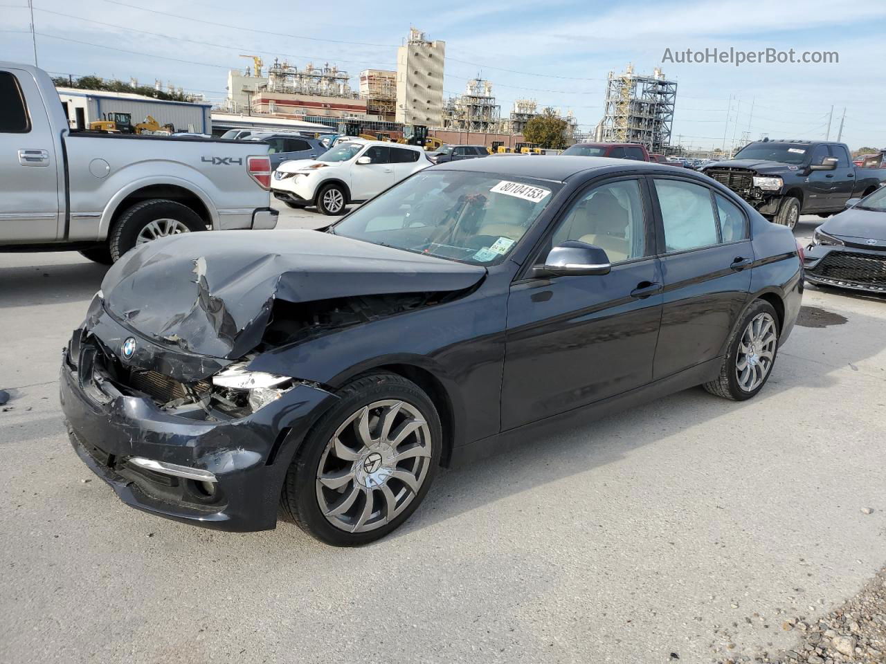 2016 Bmw 320 I Blue vin: WBA8A9C59GK615671