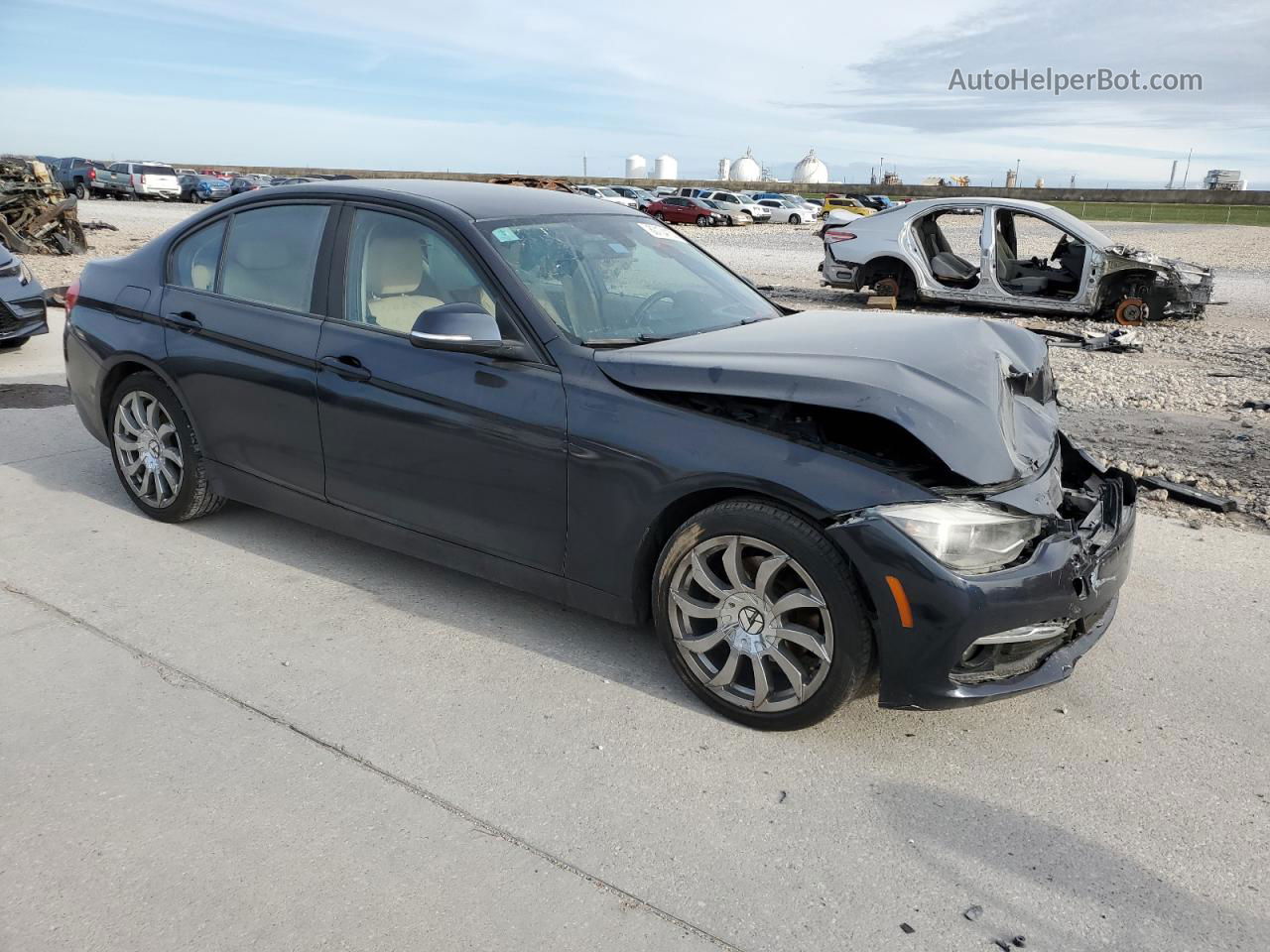 2016 Bmw 320 I Blue vin: WBA8A9C59GK615671