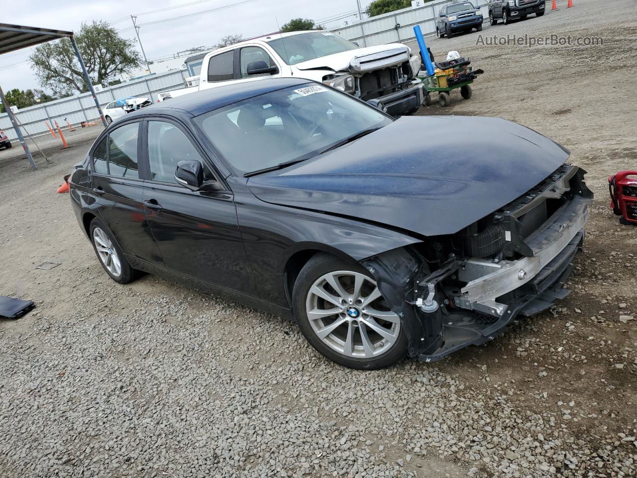 2016 Bmw 320 I Black vin: WBA8A9C59GK617534