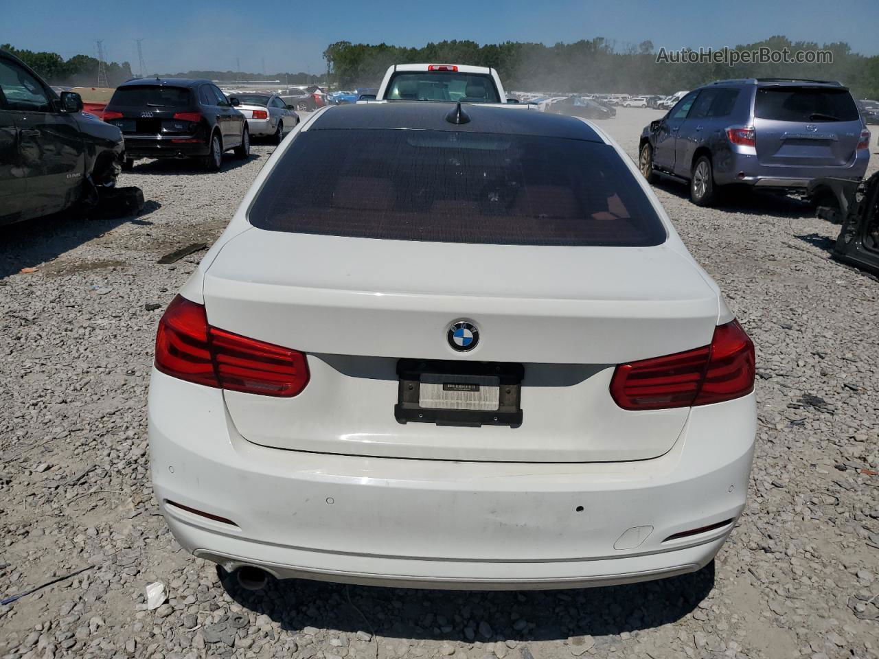 2016 Bmw 320 I White vin: WBA8A9C5XGK616246