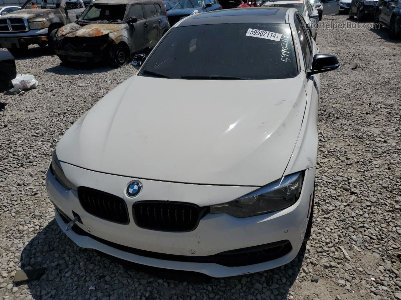 2016 Bmw 320 I White vin: WBA8A9C5XGK616246