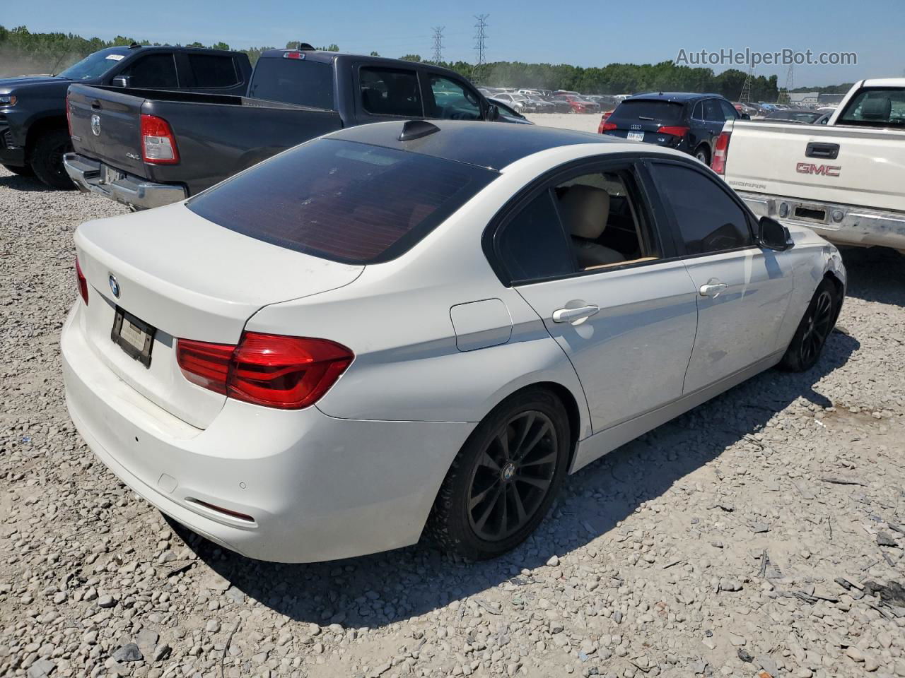 2016 Bmw 320 I White vin: WBA8A9C5XGK616246