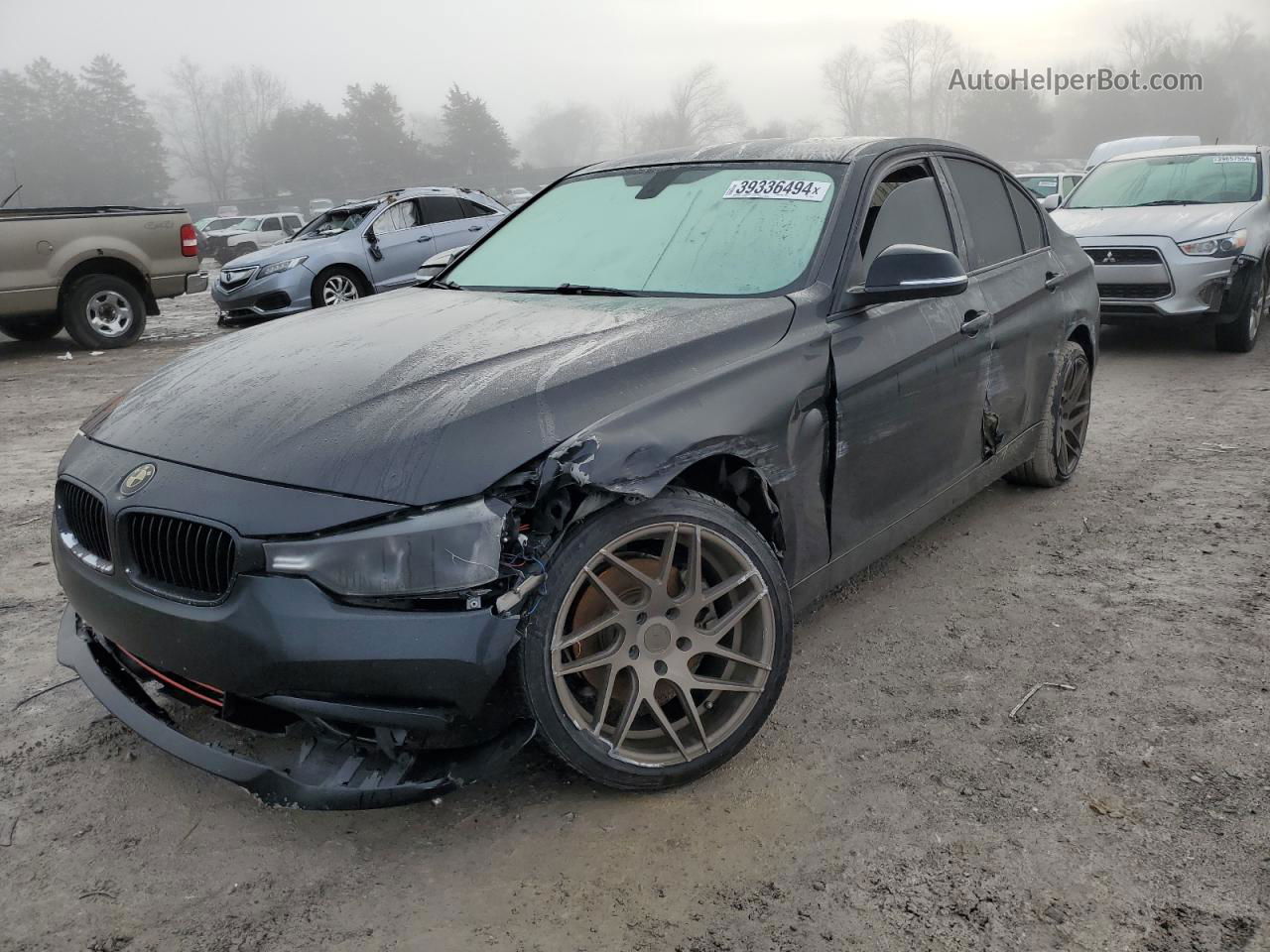 2016 Bmw 320 I Black vin: WBA8A9C5XGK618899