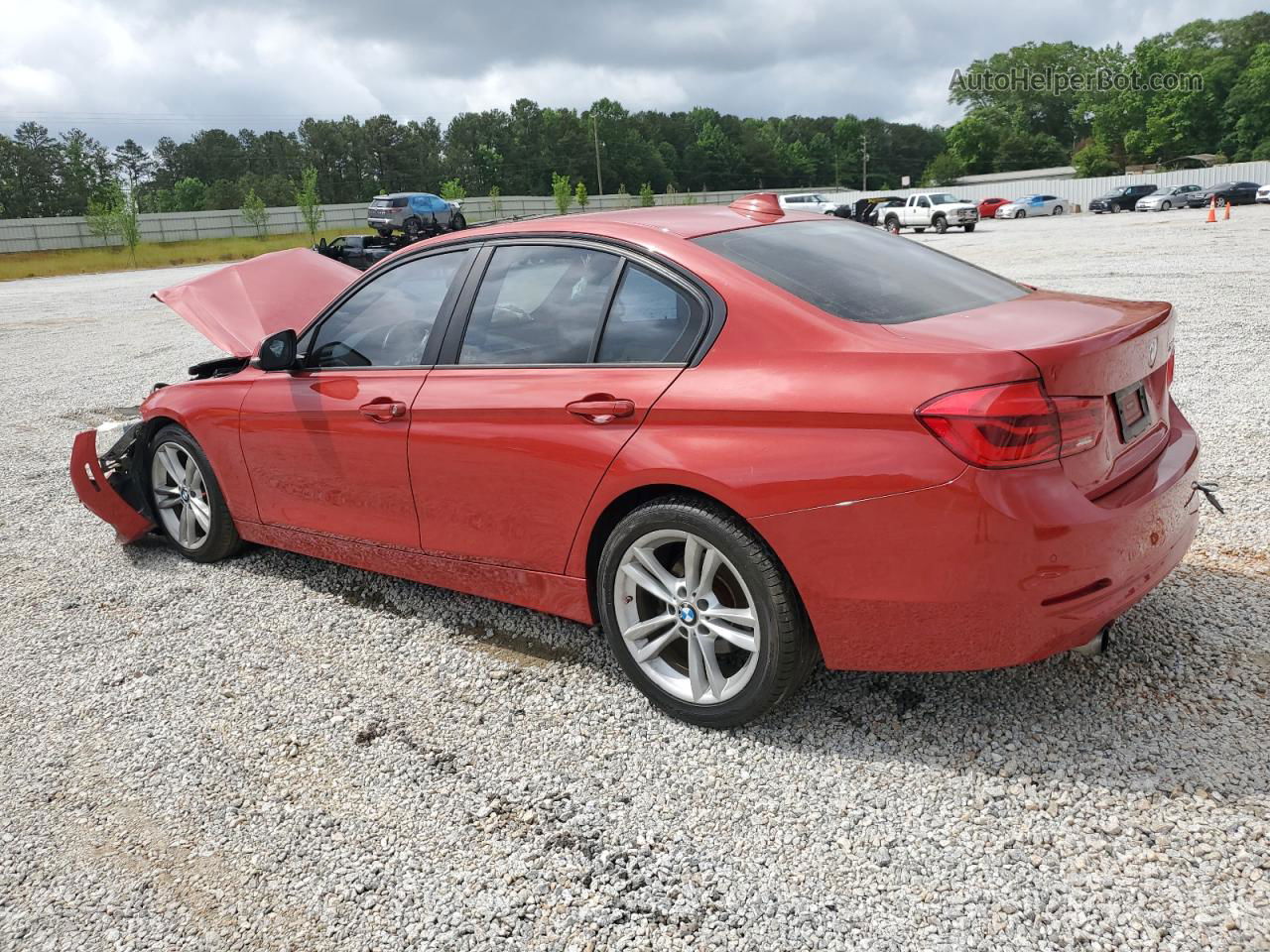 2017 Bmw 320 I Красный vin: WBA8A9C5XHK619911