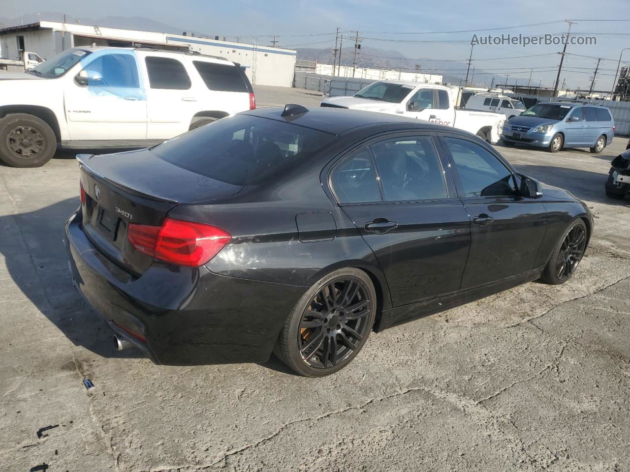 2017 Bmw 340 I Black vin: WBA8B3C31HK777532