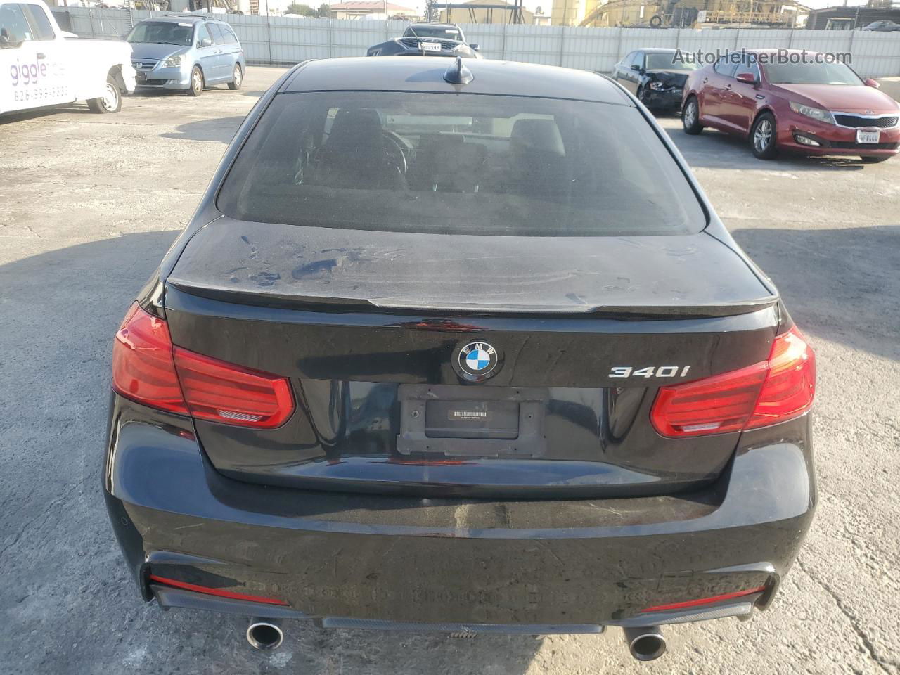 2017 Bmw 340 I Black vin: WBA8B3C31HK777532