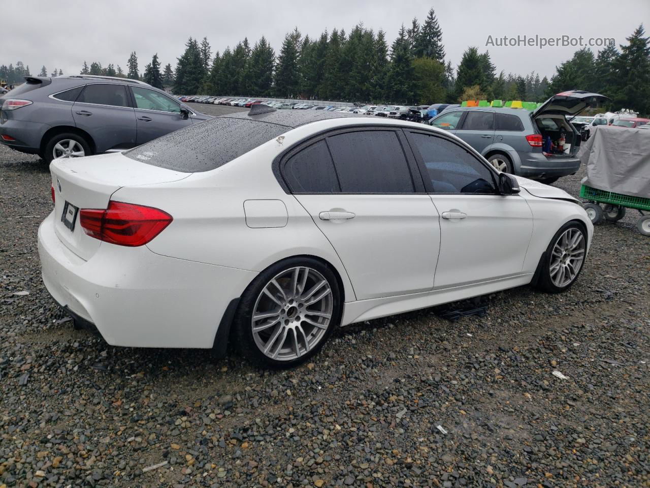 2017 Bmw 340 I White vin: WBA8B3C38HK777589