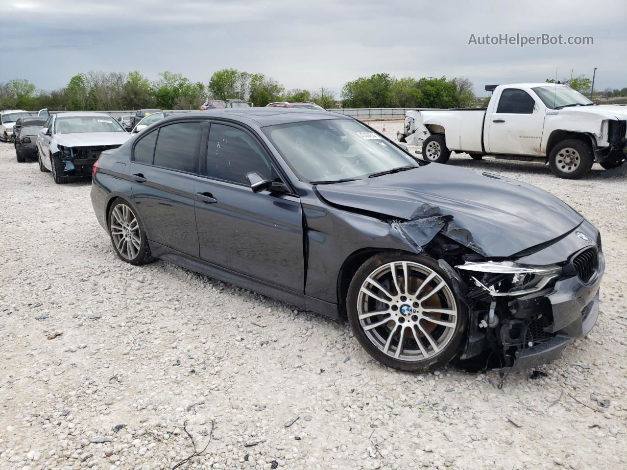 2016 Bmw 340 I Gray vin: WBA8B3C53GK777211