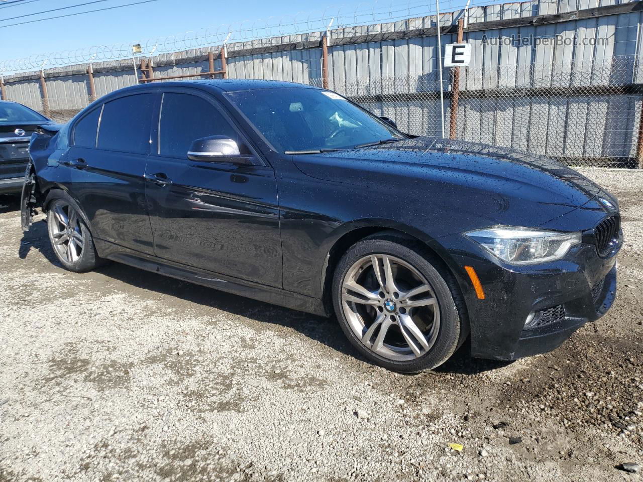 2016 Bmw 340 I Black vin: WBA8B3C54GK383670