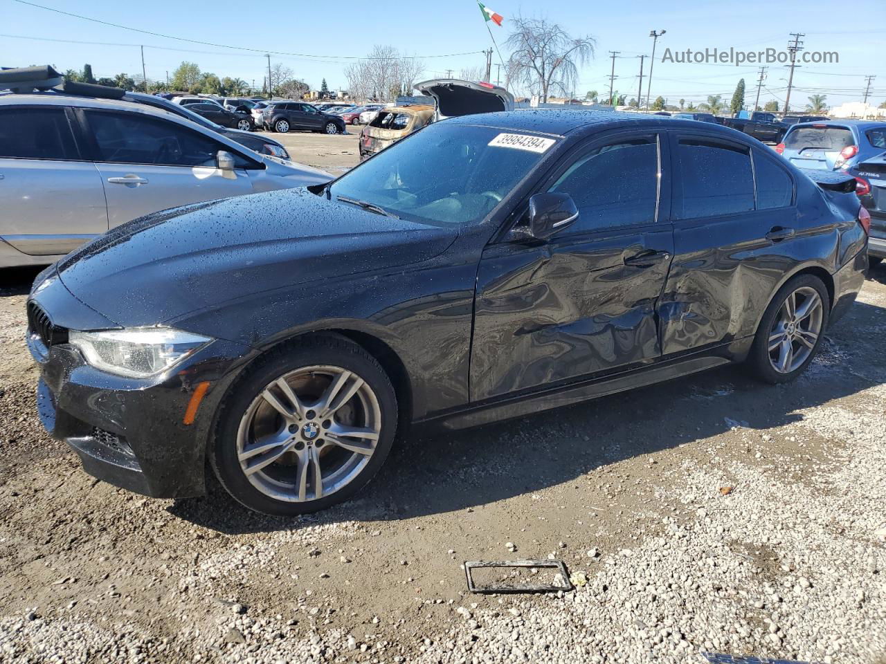 2016 Bmw 340 I Black vin: WBA8B3C54GK383670