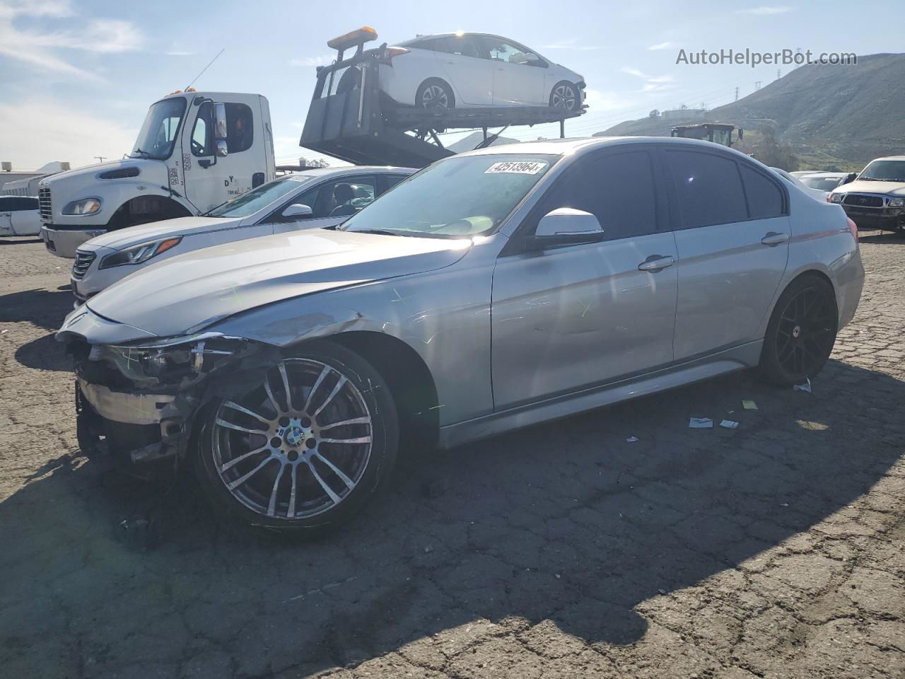 2017 Bmw 340 I Gray vin: WBA8B3C55HK777339