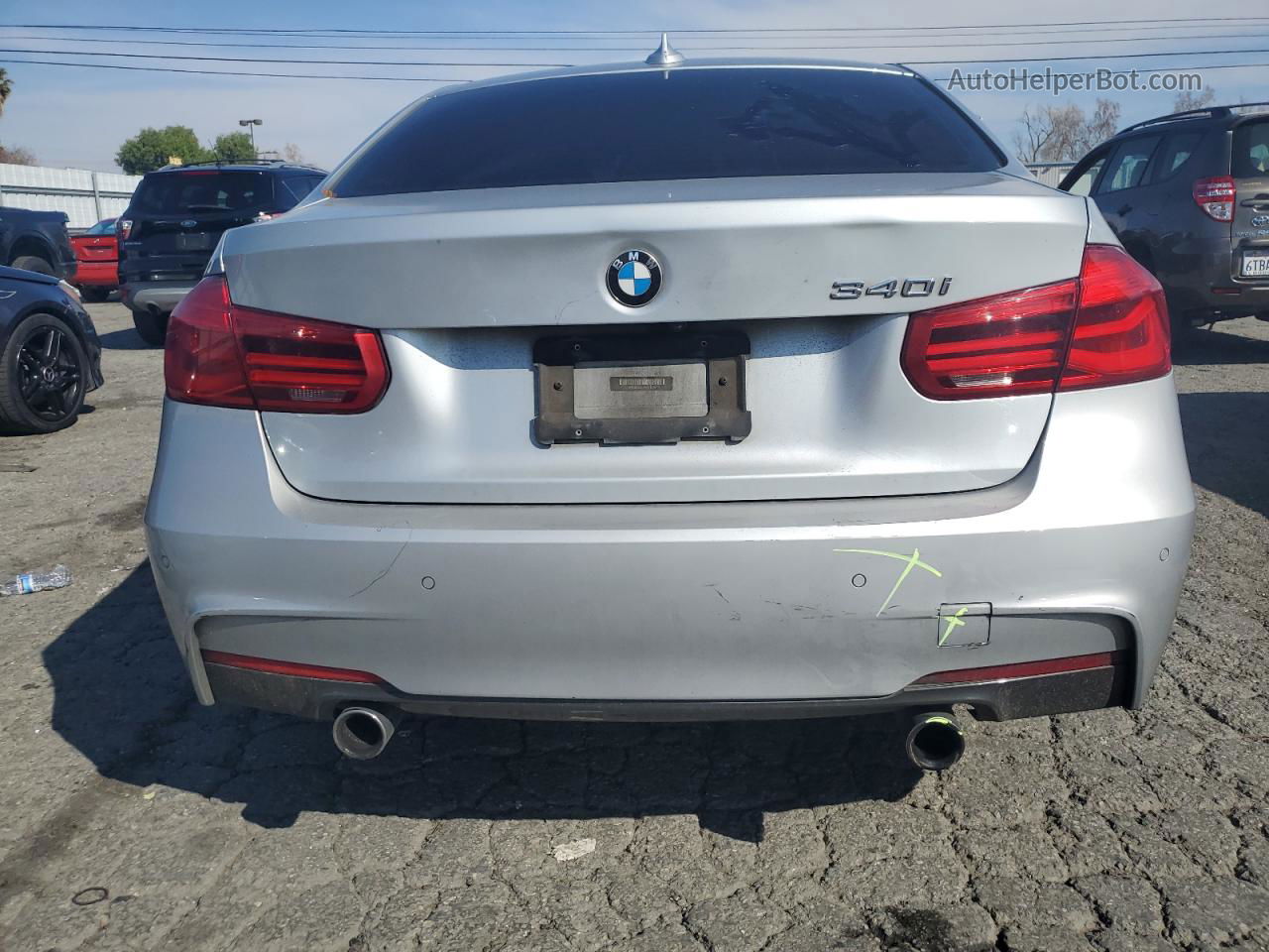 2017 Bmw 340 I Gray vin: WBA8B3C55HK777339