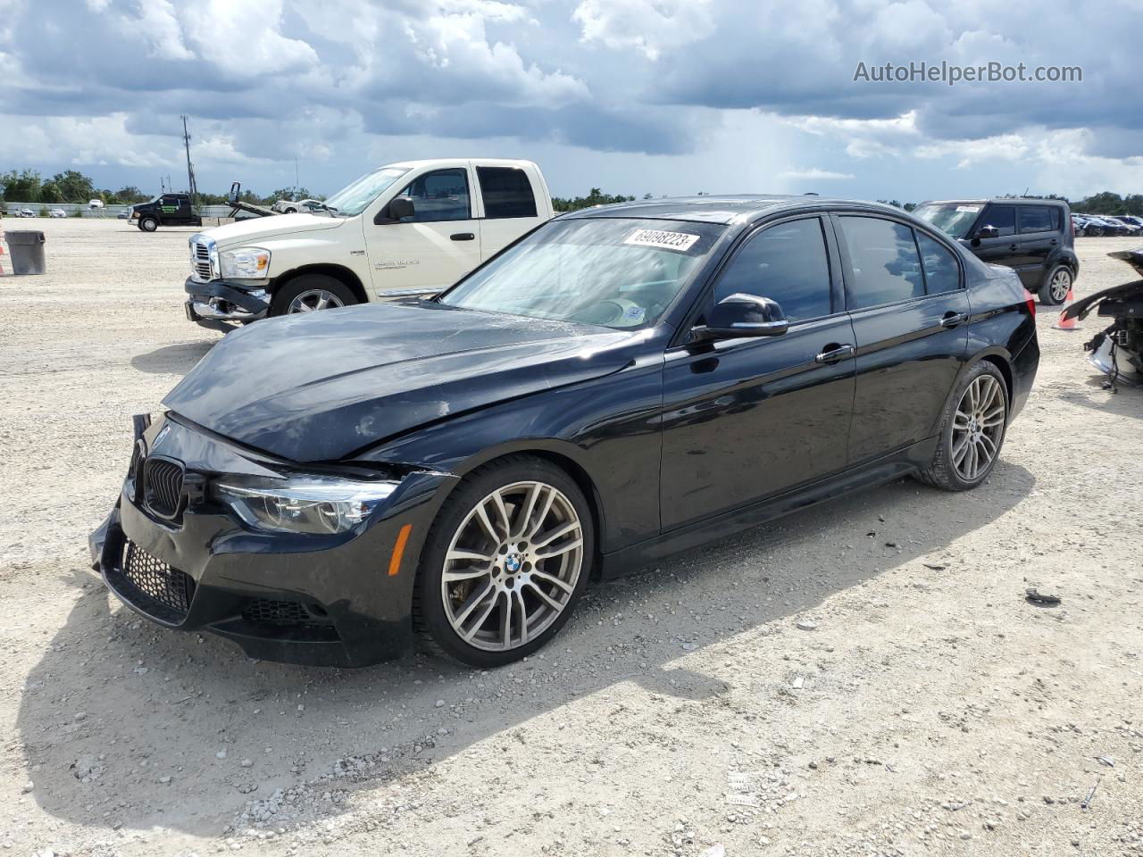 2016 Bmw 340 I Черный vin: WBA8B3C56GK383847