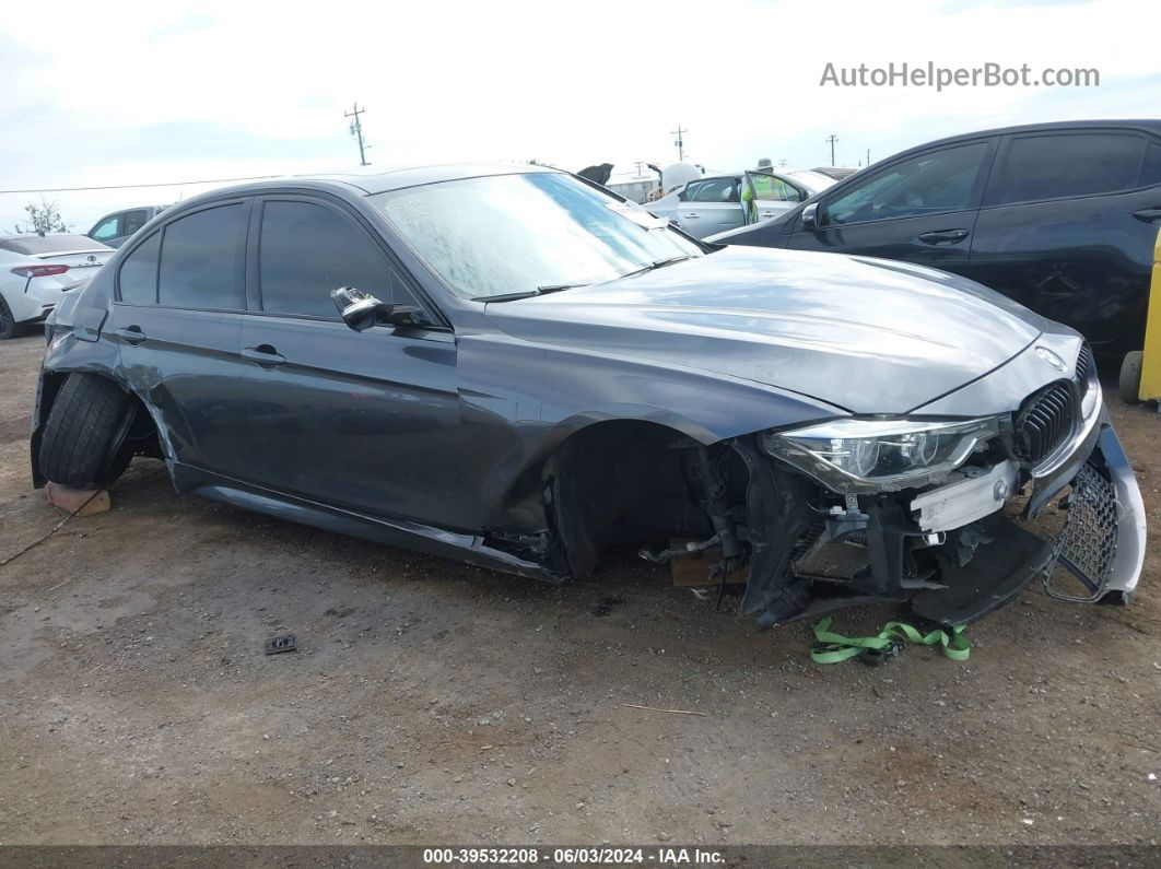 2016 Bmw 340i Gray vin: WBA8B3C57GK384019