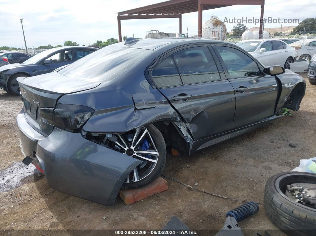 2016 Bmw 340i Gray vin: WBA8B3C57GK384019