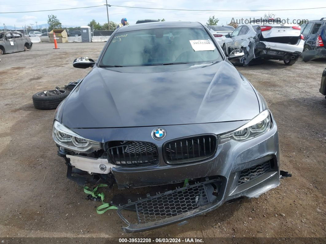 2016 Bmw 340i   Gray vin: WBA8B3C57GK384019