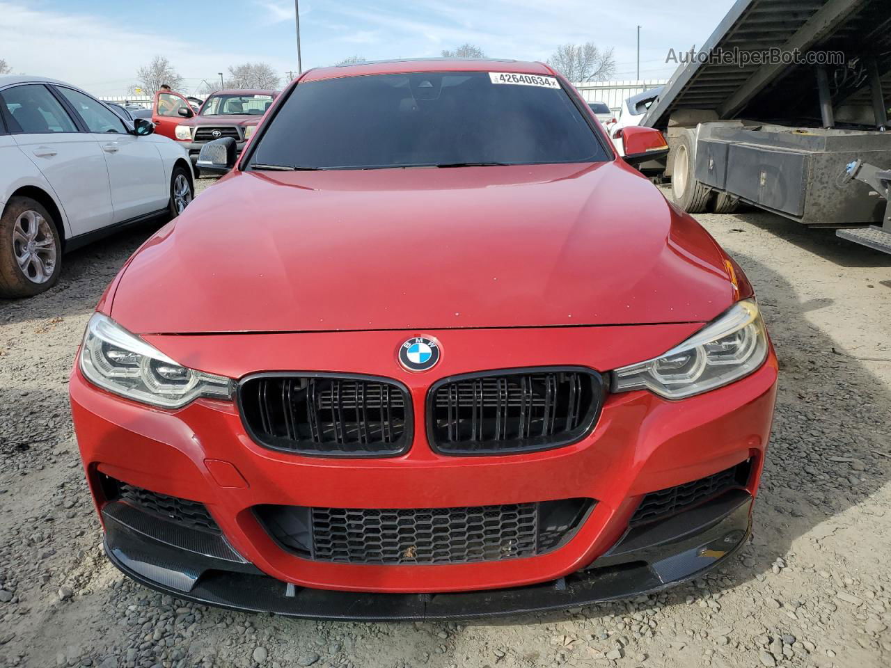 2016 Bmw 340 I Red vin: WBA8B3C58GK383543