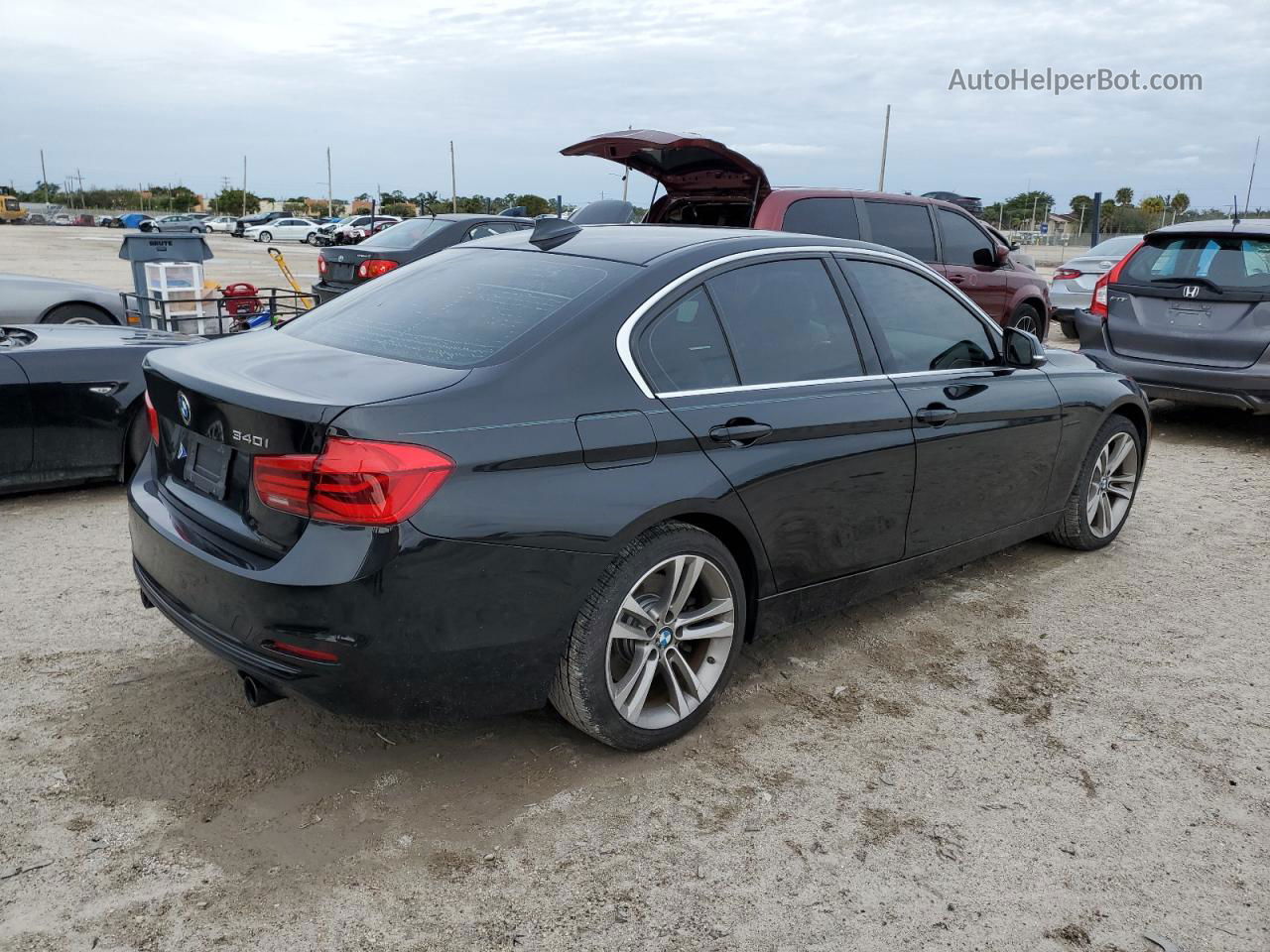 2017 Bmw 340 I Black vin: WBA8B3G30HNU35840