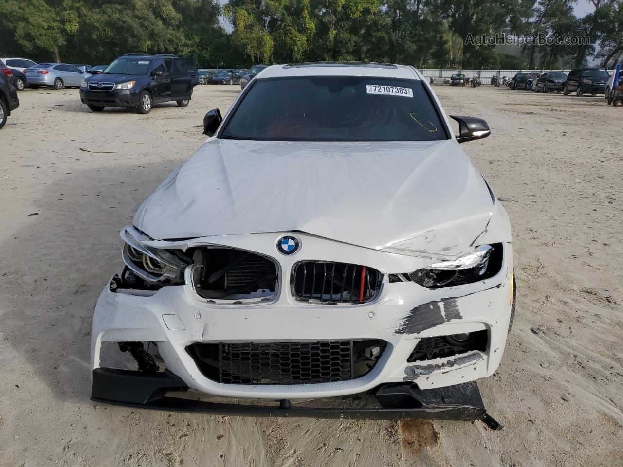 2017 Bmw 340 I White vin: WBA8B3G30HNU36499