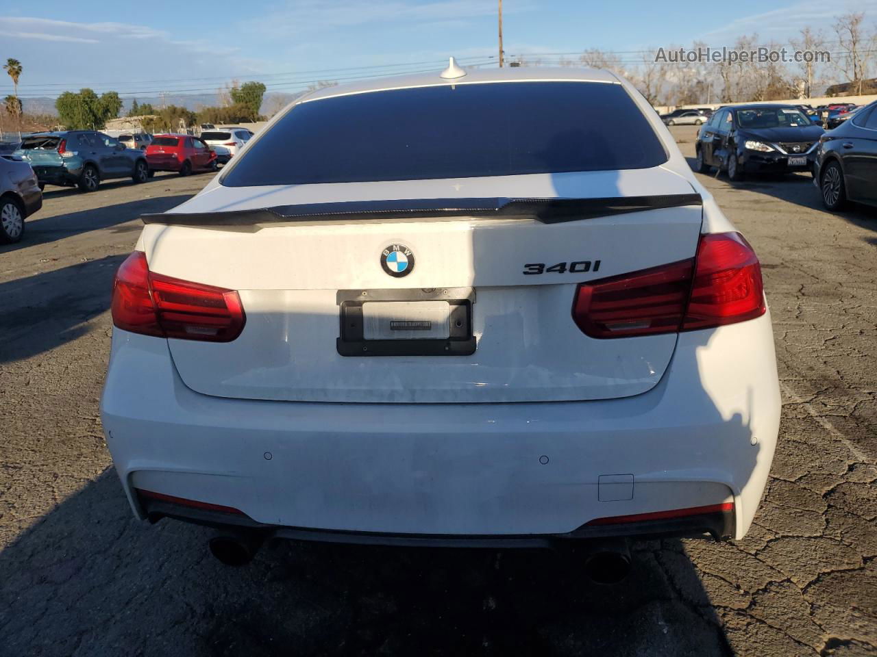 2017 Bmw 340 I White vin: WBA8B3G31HNU35930