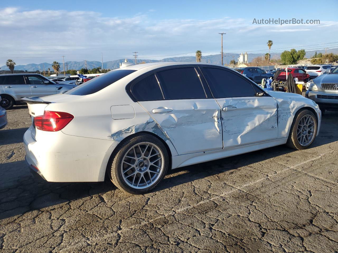 2017 Bmw 340 I White vin: WBA8B3G31HNU35930