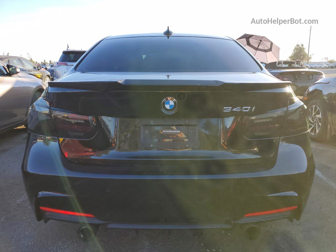 2017 Bmw 340 I Black vin: WBA8B3G54HNU35230