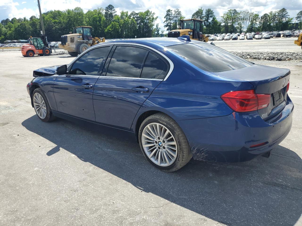 2016 Bmw 340 I Blue vin: WBA8B3G56GNT62263