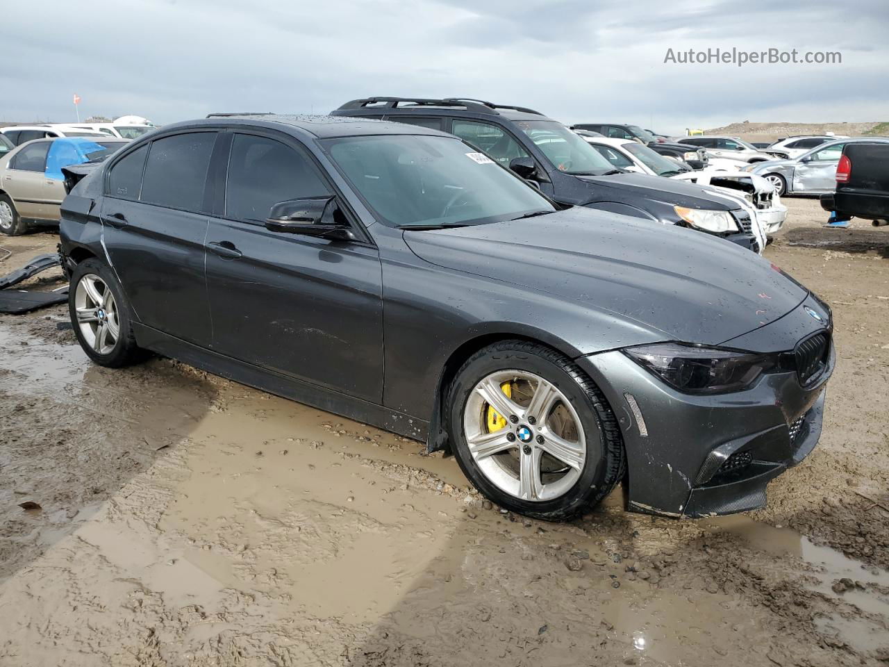 2016 Bmw 340 I Charcoal vin: WBA8B3G57GNT62417