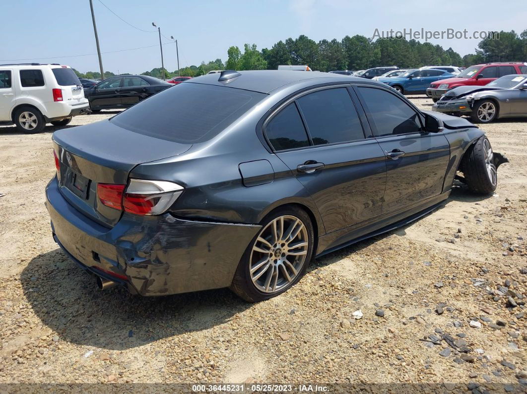 2016 Bmw 340i Gray vin: WBA8B3G57GNT92548