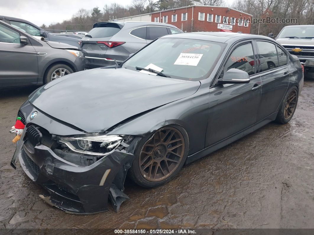 2017 Bmw 340i Xdrive Gray vin: WBA8B7C39HA190296