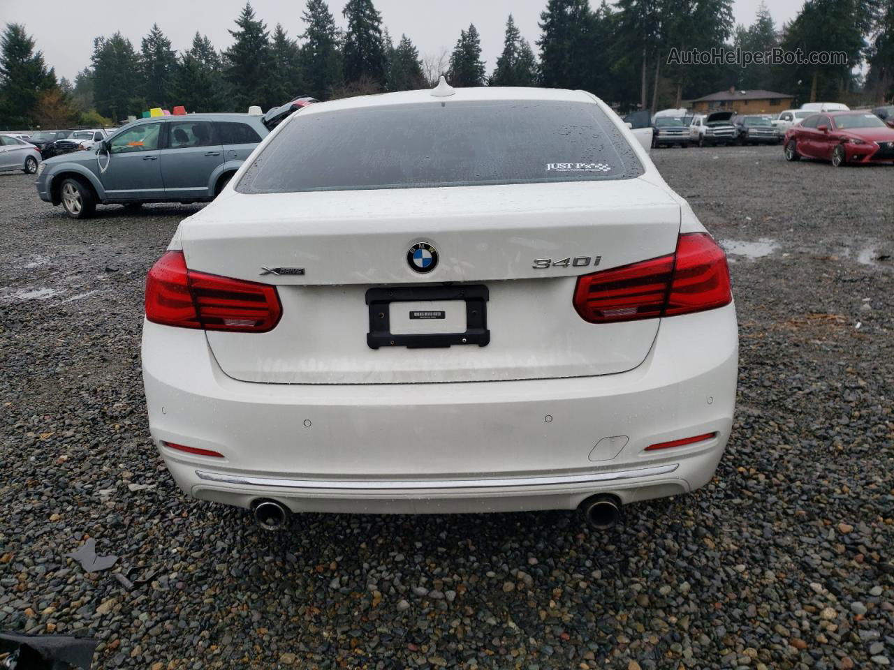 2016 Bmw 340 Xi White vin: WBA8B7C50GK703400