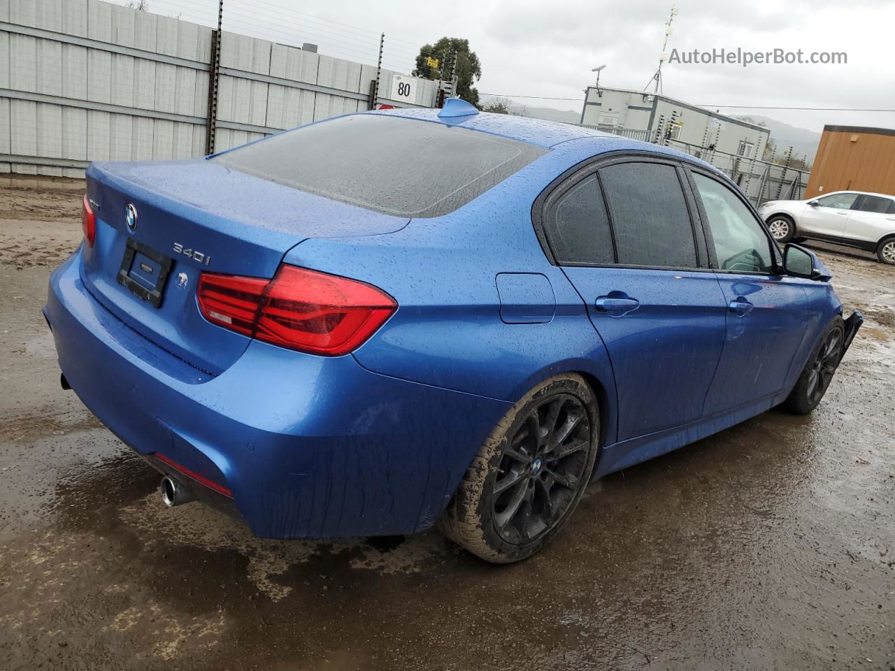 2016 Bmw 340 Xi Blue vin: WBA8B7C51GK487136