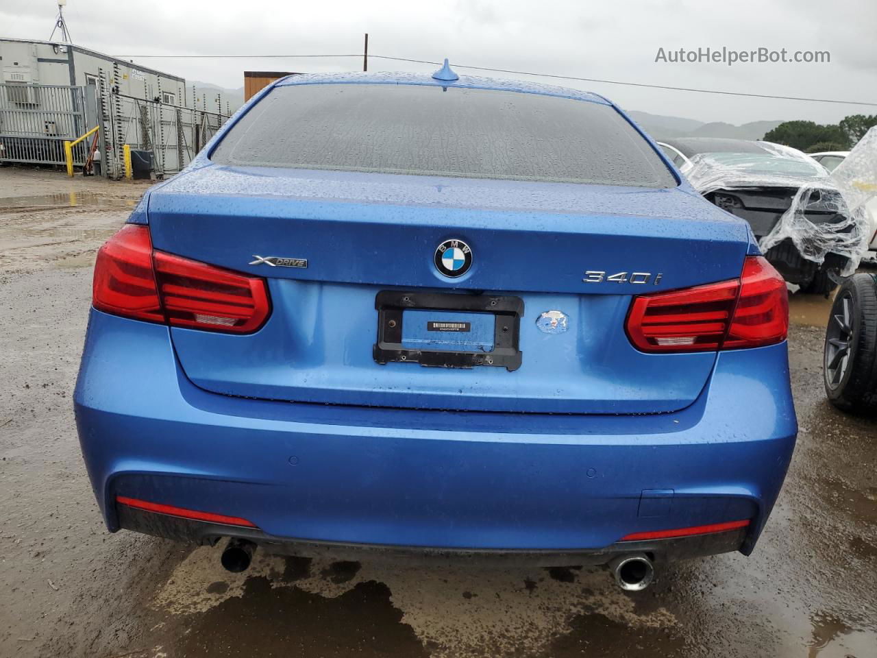 2016 Bmw 340 Xi Blue vin: WBA8B7C51GK487136