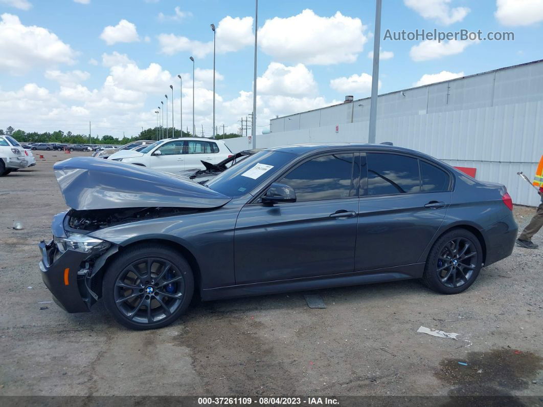 2017 Bmw 3 Series 340i Xdrive Gray vin: WBA8B7C52HK704078