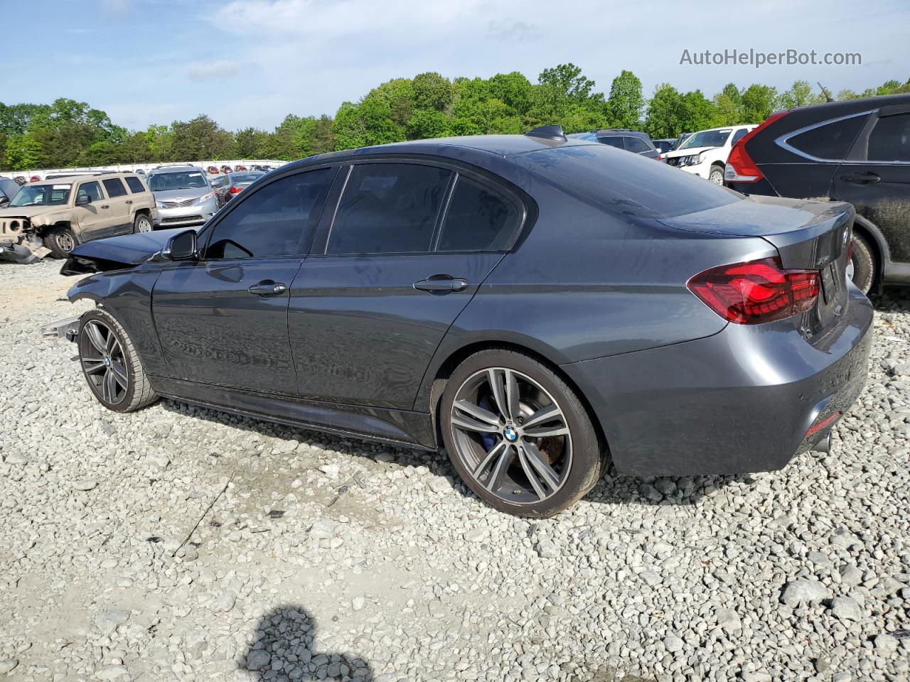 2016 Bmw 340 Xi Gray vin: WBA8B7C59GK368573