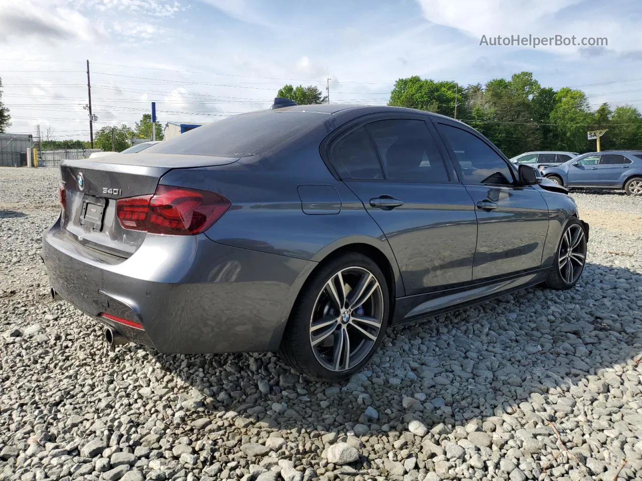 2016 Bmw 340 Xi Gray vin: WBA8B7C59GK368573