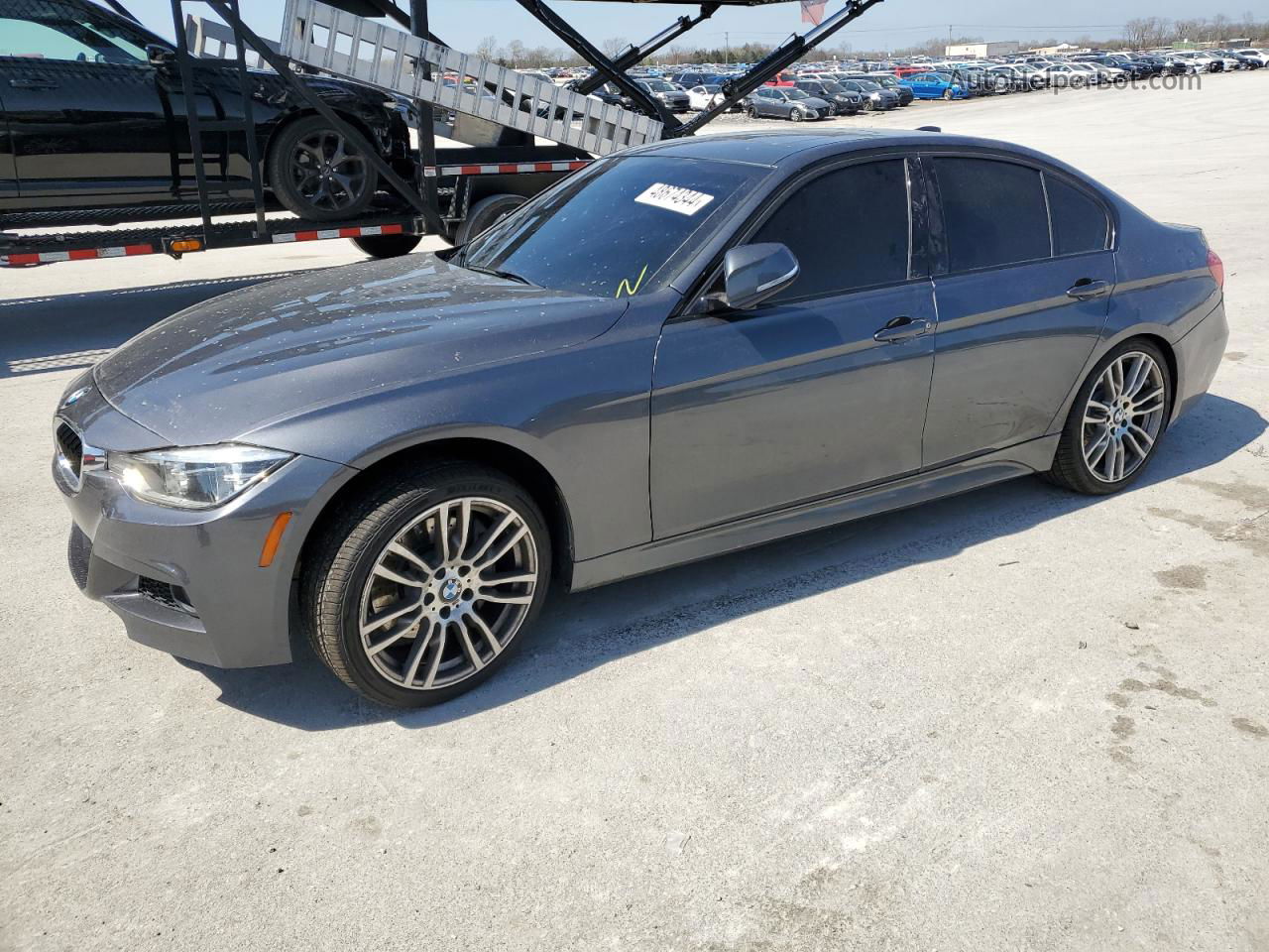 2017 Bmw 340 Xi Gray vin: WBA8B7G37HNU38015