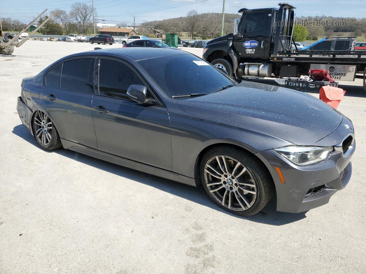 2017 Bmw 340 Xi Gray vin: WBA8B7G37HNU38015