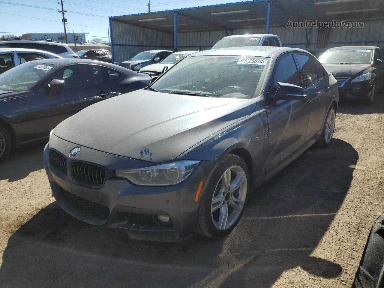 2017 Bmw 340 Xi Gray vin: WBA8B7G38HNT71053