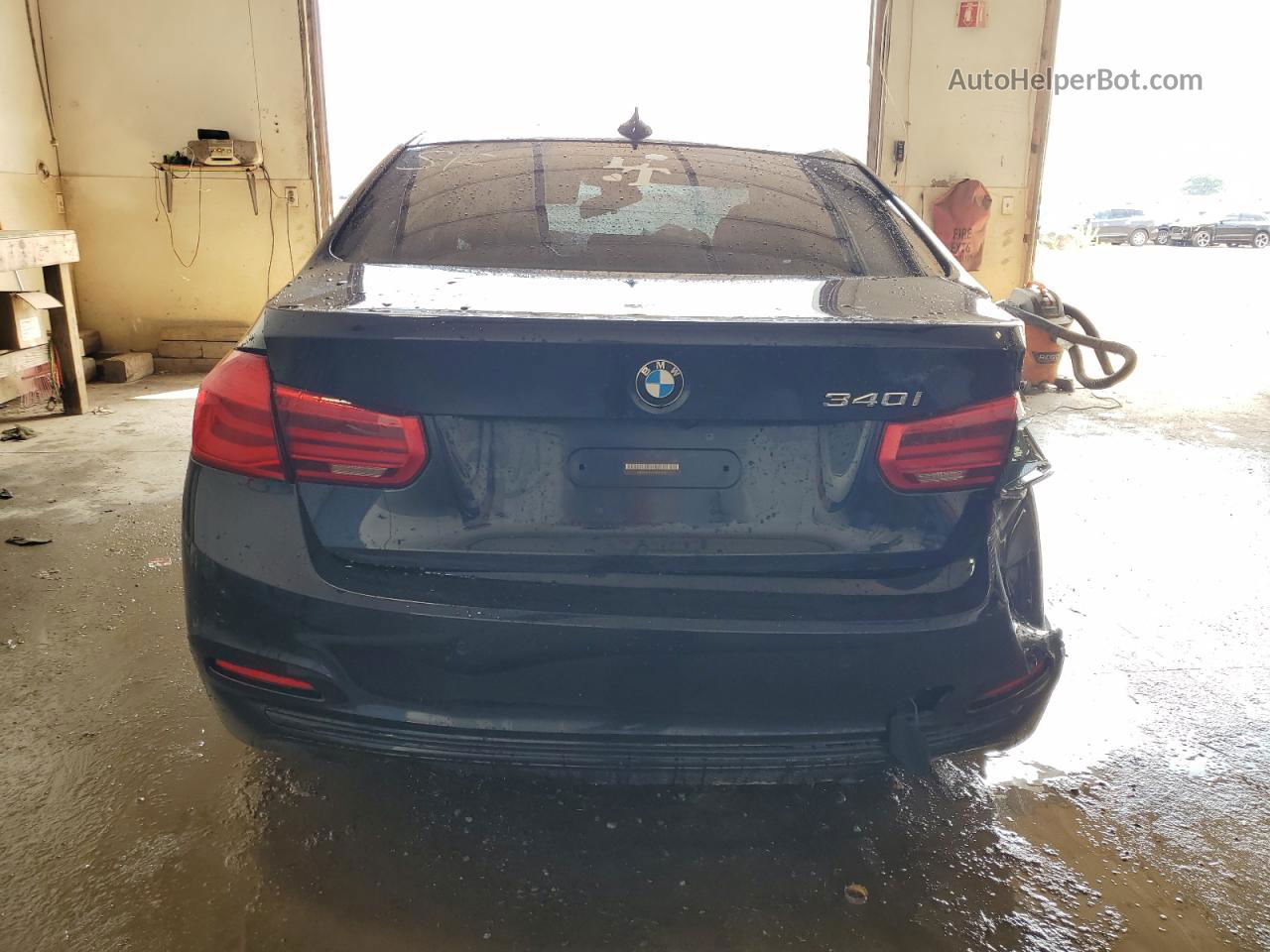 2016 Bmw 340 Xi Синий vin: WBA8B7G51GNT95307