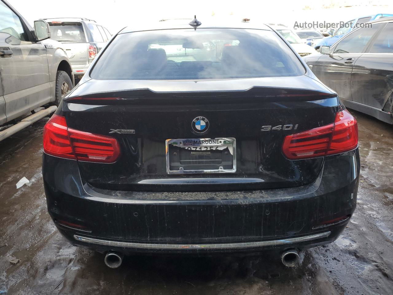 2016 Bmw 340 Xi Black vin: WBA8B7G53GNT14307