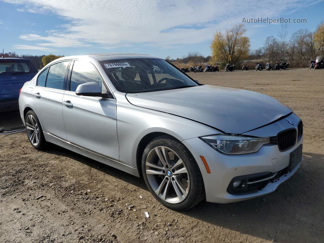 2016 Bmw 340 Xi Silver vin: WBA8B7G53GNT70473