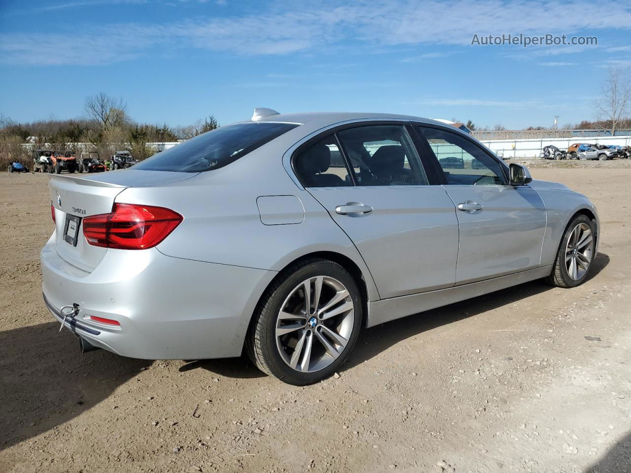 2016 Bmw 340 Xi Silver vin: WBA8B7G53GNT70473