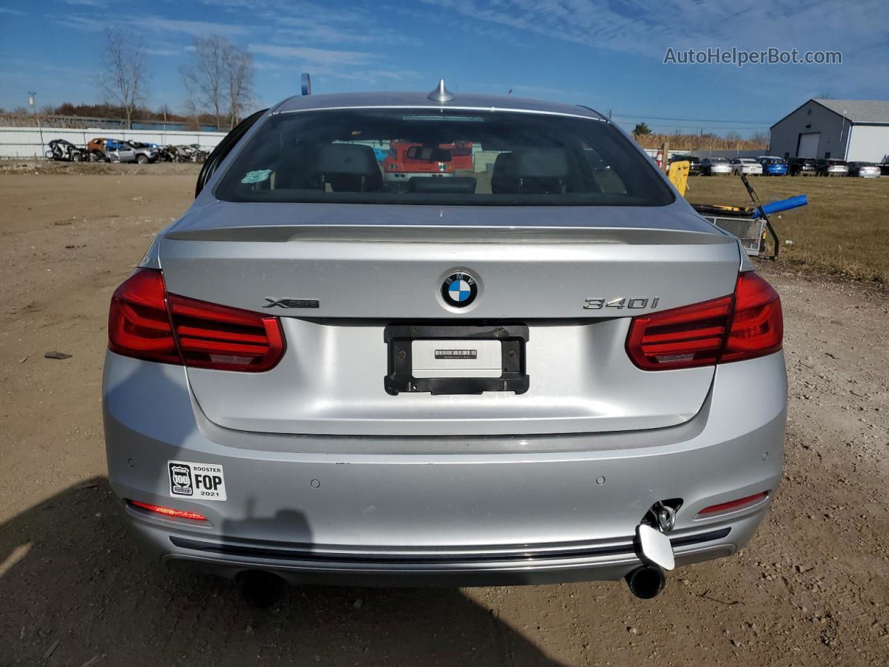 2016 Bmw 340 Xi Silver vin: WBA8B7G53GNT70473