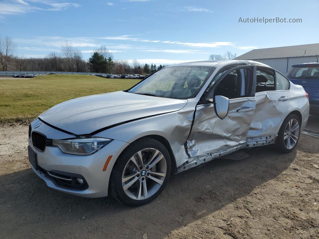 2016 Bmw 340 Xi Silver vin: WBA8B7G53GNT70473