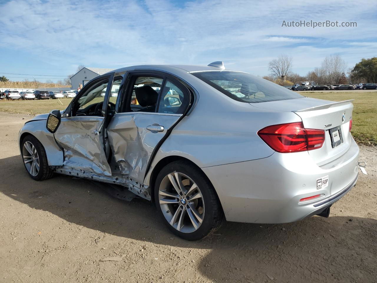 2016 Bmw 340 Xi Silver vin: WBA8B7G53GNT70473