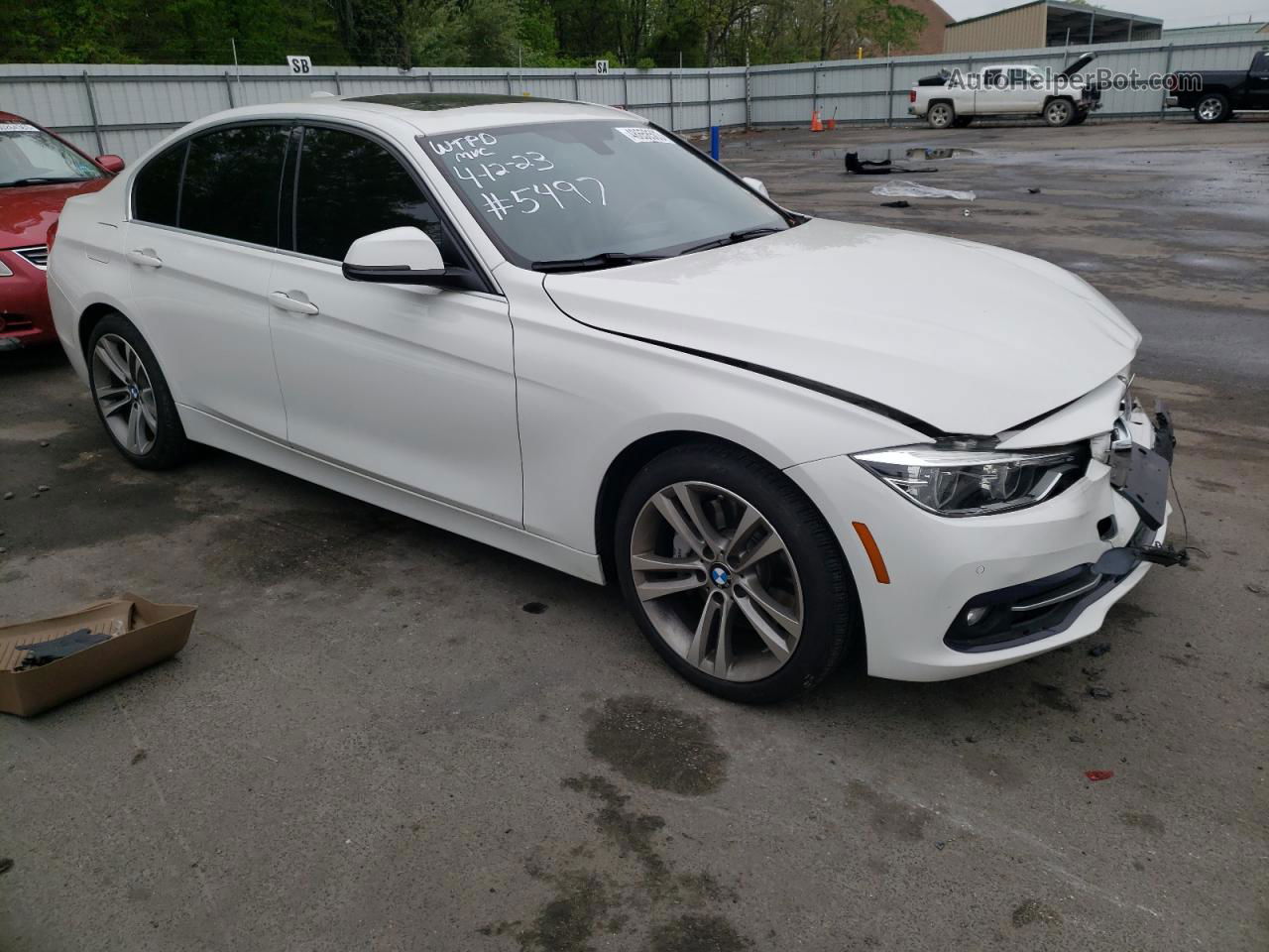 2016 Bmw 340 Xi White vin: WBA8B7G55GNT14504