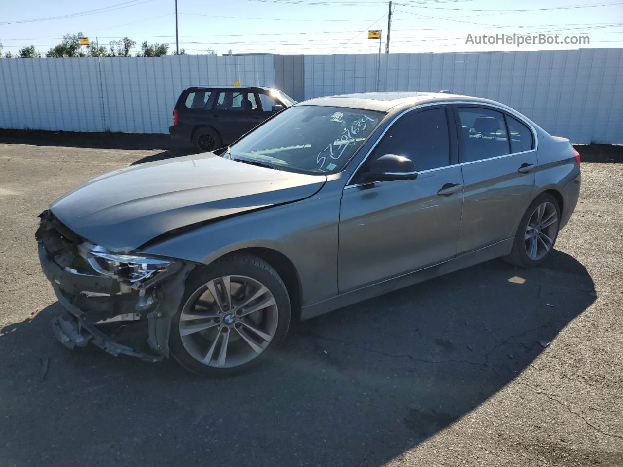 2016 Bmw 340 Xi Silver vin: WBA8B7G57GNT95991