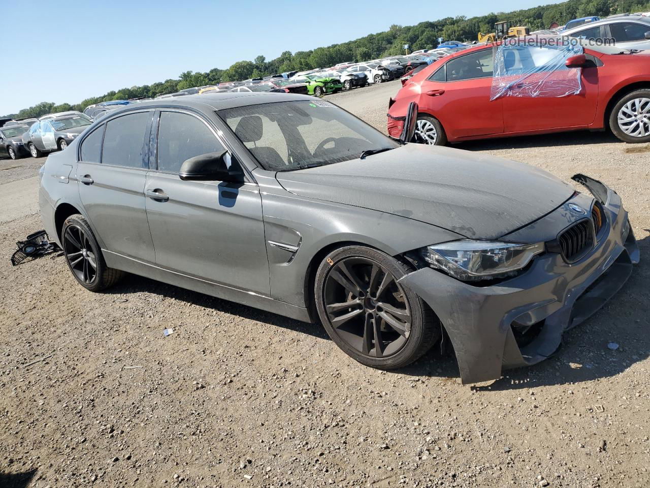 2016 Bmw 340 Xi Gray vin: WBA8B7G58GNT70453